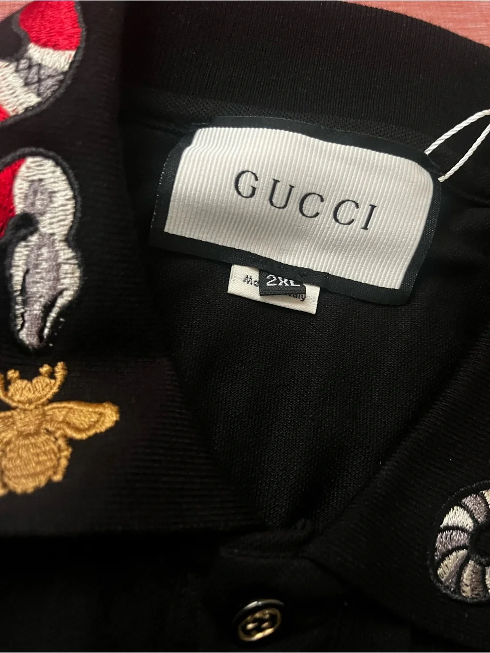 Gucci Mens Snake Polo